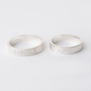 Tekstring zilver