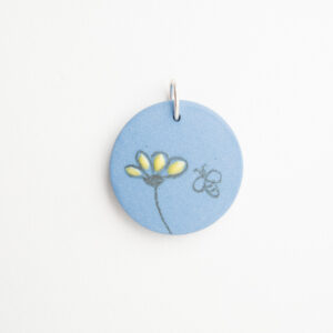 Bloemhanger blauw groot