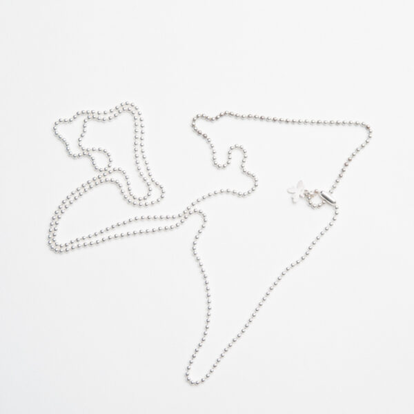 Losse balletjesketting zilver - Afbeelding 3