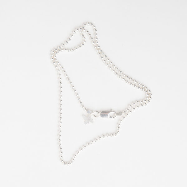 Losse balletjesketting zilver
