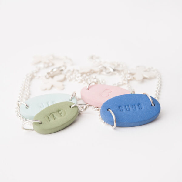 Schakelarmband met naam - volwassenen