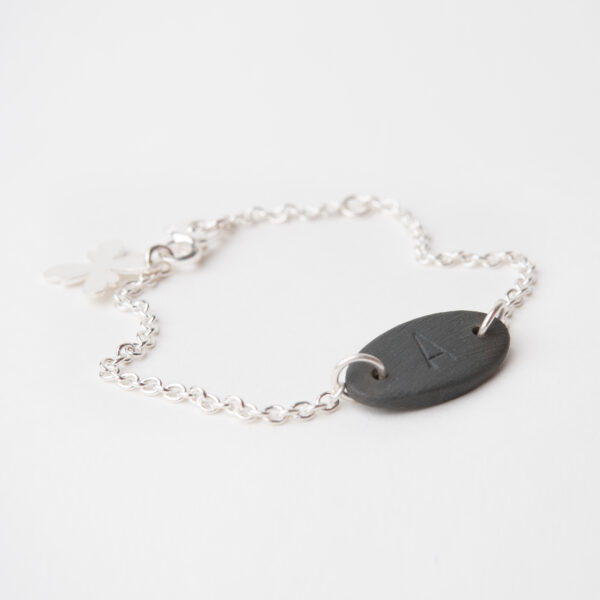 Schakelarmband met initiaal - kind