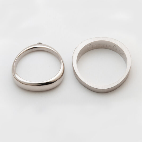 Ring witgoud met diamant - Afbeelding 3